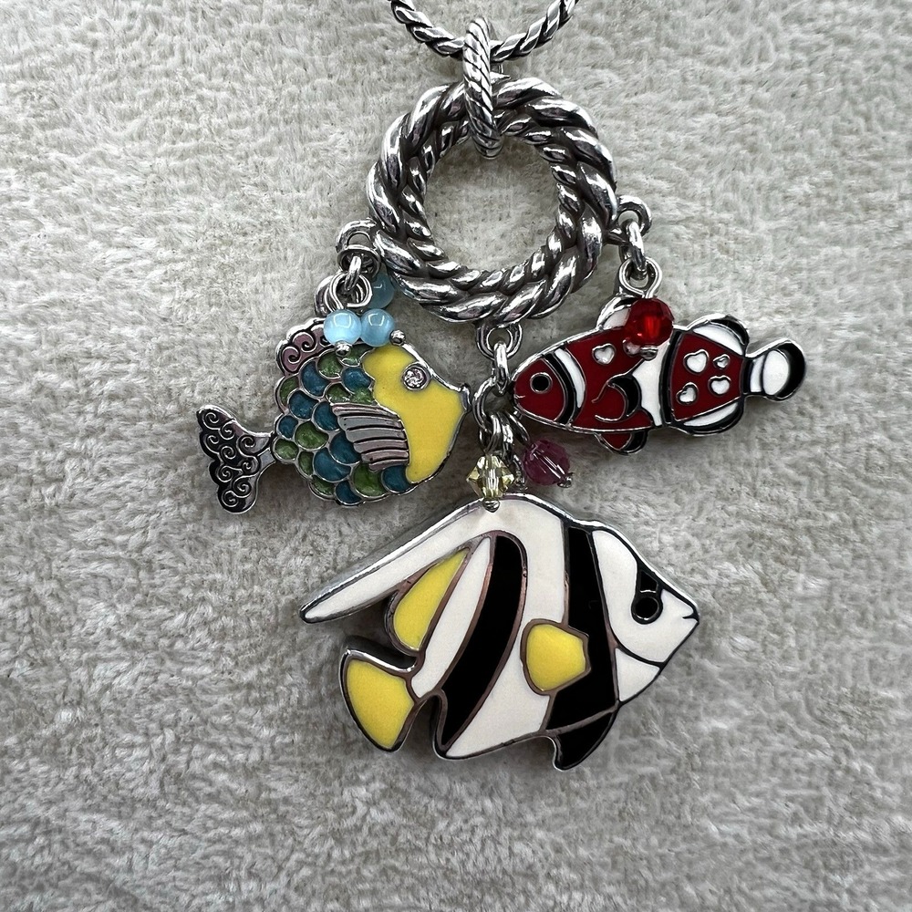 Brighton Sea Frolic Fish Long 30" Necklace Tropical Nautical Ocean Summer Beach
